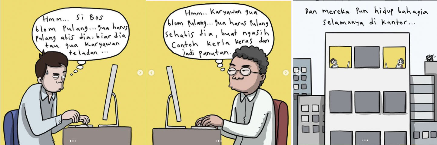 Lika-Liku kehidupan karyawan ala Komik Azer bikin cengar cengir 